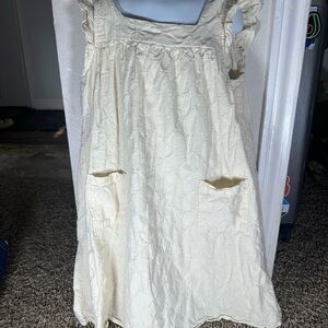 Chelsea & Violet Cream Kids Casual Dress